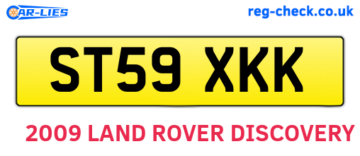 ST59XKK are the vehicle registration plates.