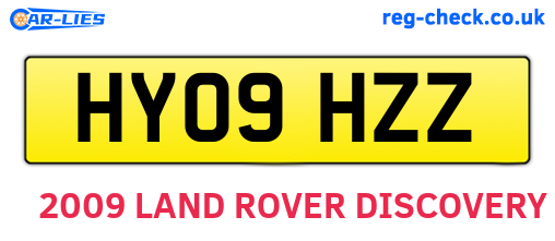 HY09HZZ are the vehicle registration plates.