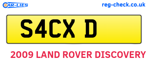 S4CXD are the vehicle registration plates.