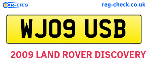 WJ09USB are the vehicle registration plates.