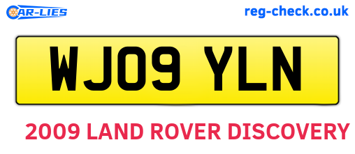 WJ09YLN are the vehicle registration plates.