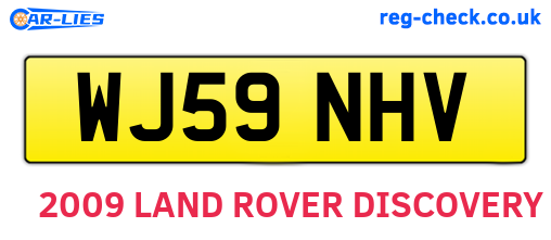 WJ59NHV are the vehicle registration plates.