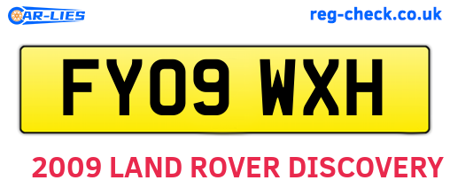 FY09WXH are the vehicle registration plates.