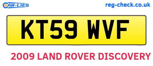 KT59WVF are the vehicle registration plates.