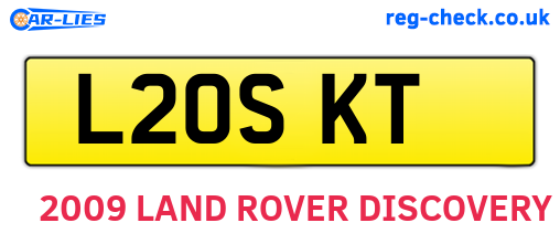 L20SKT are the vehicle registration plates.