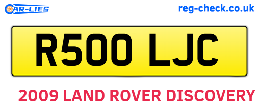 R500LJC are the vehicle registration plates.
