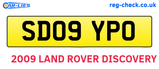 SD09YPO are the vehicle registration plates.