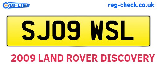 SJ09WSL are the vehicle registration plates.