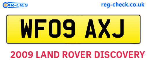 WF09AXJ are the vehicle registration plates.