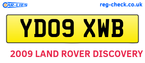 YD09XWB are the vehicle registration plates.