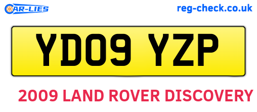 YD09YZP are the vehicle registration plates.