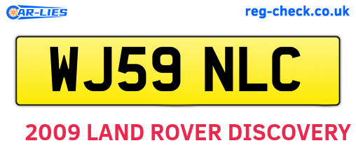 WJ59NLC are the vehicle registration plates.