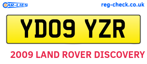 YD09YZR are the vehicle registration plates.