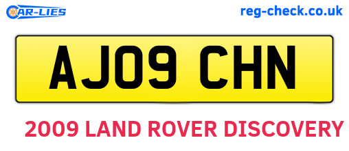 AJ09CHN are the vehicle registration plates.