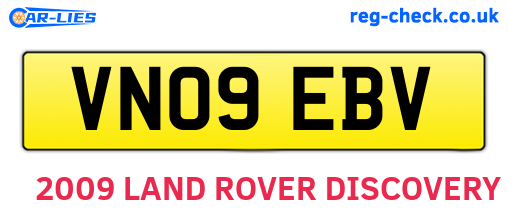 VN09EBV are the vehicle registration plates.