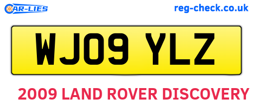 WJ09YLZ are the vehicle registration plates.