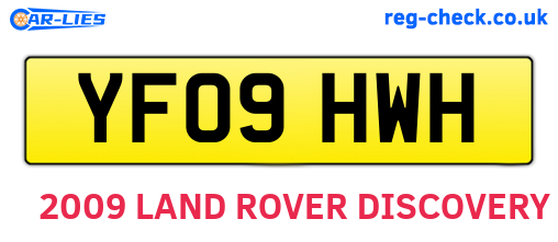 YF09HWH are the vehicle registration plates.