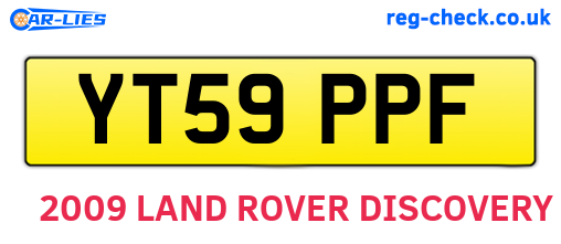 YT59PPF are the vehicle registration plates.