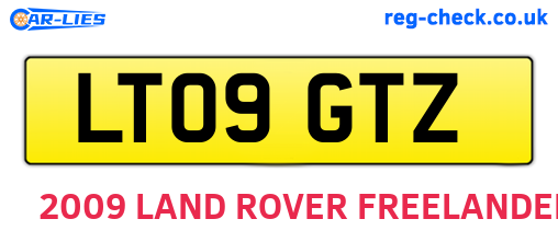 LT09GTZ are the vehicle registration plates.