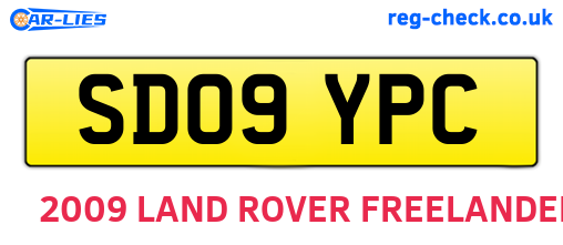 SD09YPC are the vehicle registration plates.