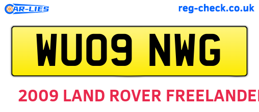 WU09NWG are the vehicle registration plates.
