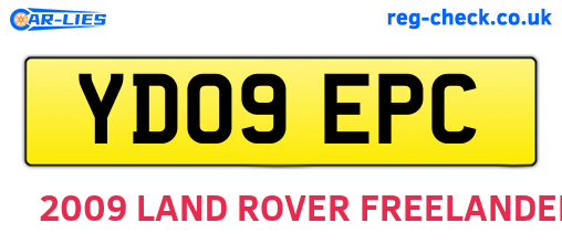 YD09EPC are the vehicle registration plates.