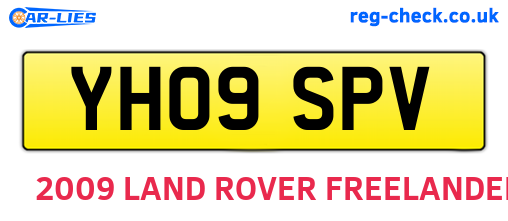YH09SPV are the vehicle registration plates.