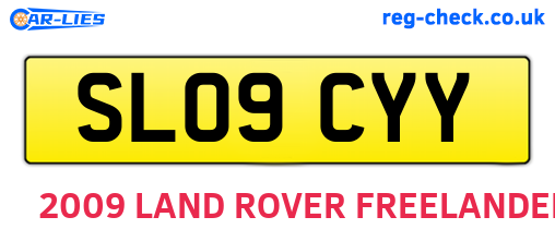 SL09CYY are the vehicle registration plates.