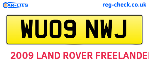 WU09NWJ are the vehicle registration plates.