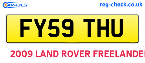 FY59THU are the vehicle registration plates.
