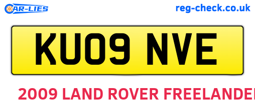 KU09NVE are the vehicle registration plates.