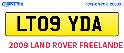 LT09YDA are the vehicle registration plates.