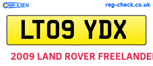 LT09YDX are the vehicle registration plates.