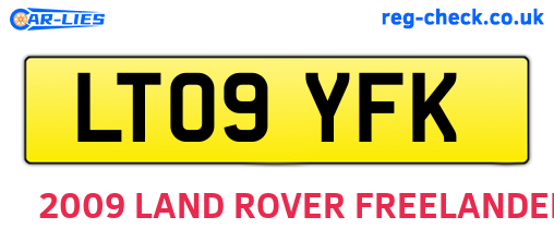 LT09YFK are the vehicle registration plates.