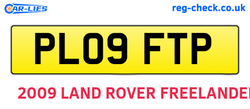 PL09FTP are the vehicle registration plates.