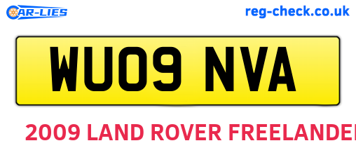 WU09NVA are the vehicle registration plates.