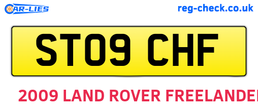 ST09CHF are the vehicle registration plates.