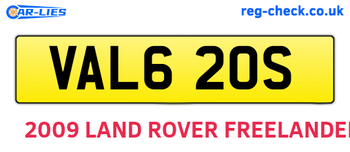 VAL620S are the vehicle registration plates.