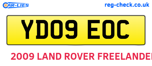 YD09EOC are the vehicle registration plates.