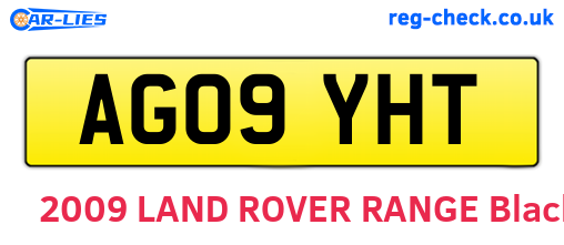 AG09YHT are the vehicle registration plates.