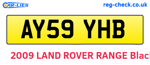 AY59YHB are the vehicle registration plates.