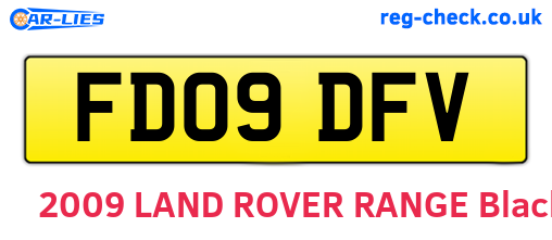 FD09DFV are the vehicle registration plates.