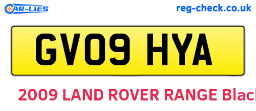 GV09HYA are the vehicle registration plates.