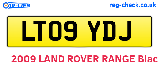 LT09YDJ are the vehicle registration plates.