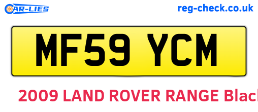 MF59YCM are the vehicle registration plates.