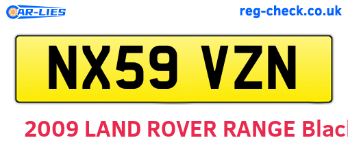 NX59VZN are the vehicle registration plates.