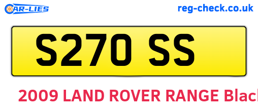 S27OSS are the vehicle registration plates.