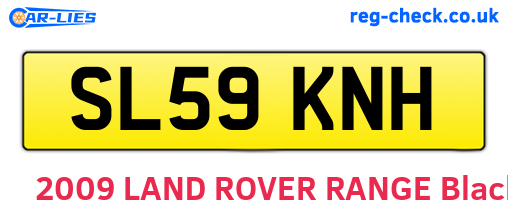 SL59KNH are the vehicle registration plates.