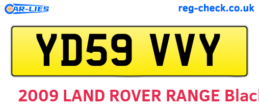YD59VVY are the vehicle registration plates.