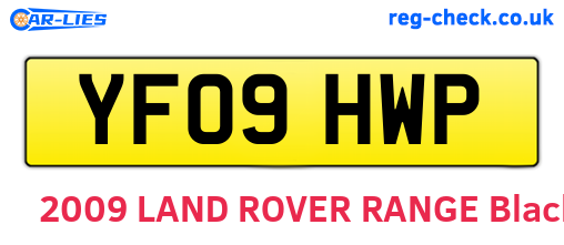 YF09HWP are the vehicle registration plates.